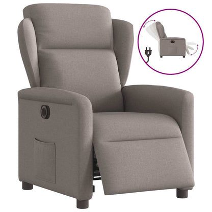Polohovací Křeslo Textil Taupe