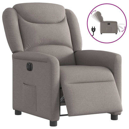 Polohovací Křeslo Textil Taupe
