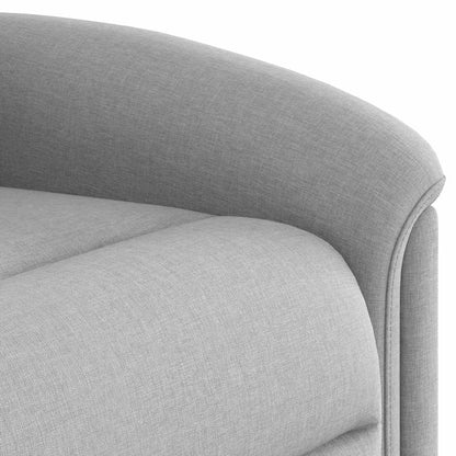 Elektrické Polohovací Křeslo Obláčkově Šedé Textil Obláčkově Šedá