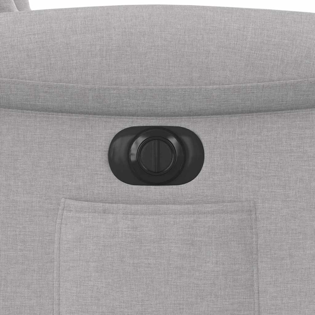 Elektrické Polohovací Křeslo Obláčkově Šedé Textil Obláčkově Šedá