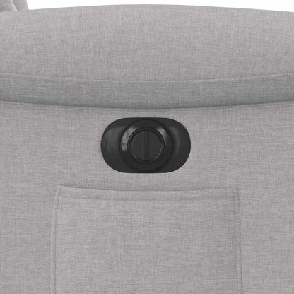 Elektrické Polohovací Křeslo Obláčkově Šedé Textil Obláčkově Šedá