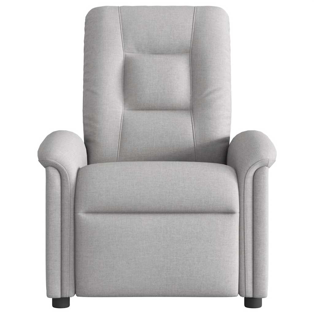 Elektrické Polohovací Křeslo Obláčkově Šedé Textil Obláčkově Šedá