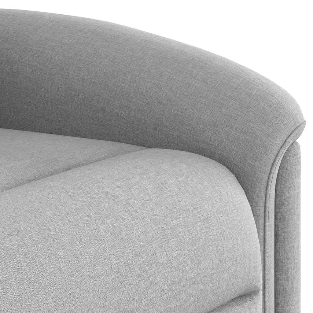 Zvedací Polohovací Křeslo Obláčkově Šedé Textil Obláčkově Šedá