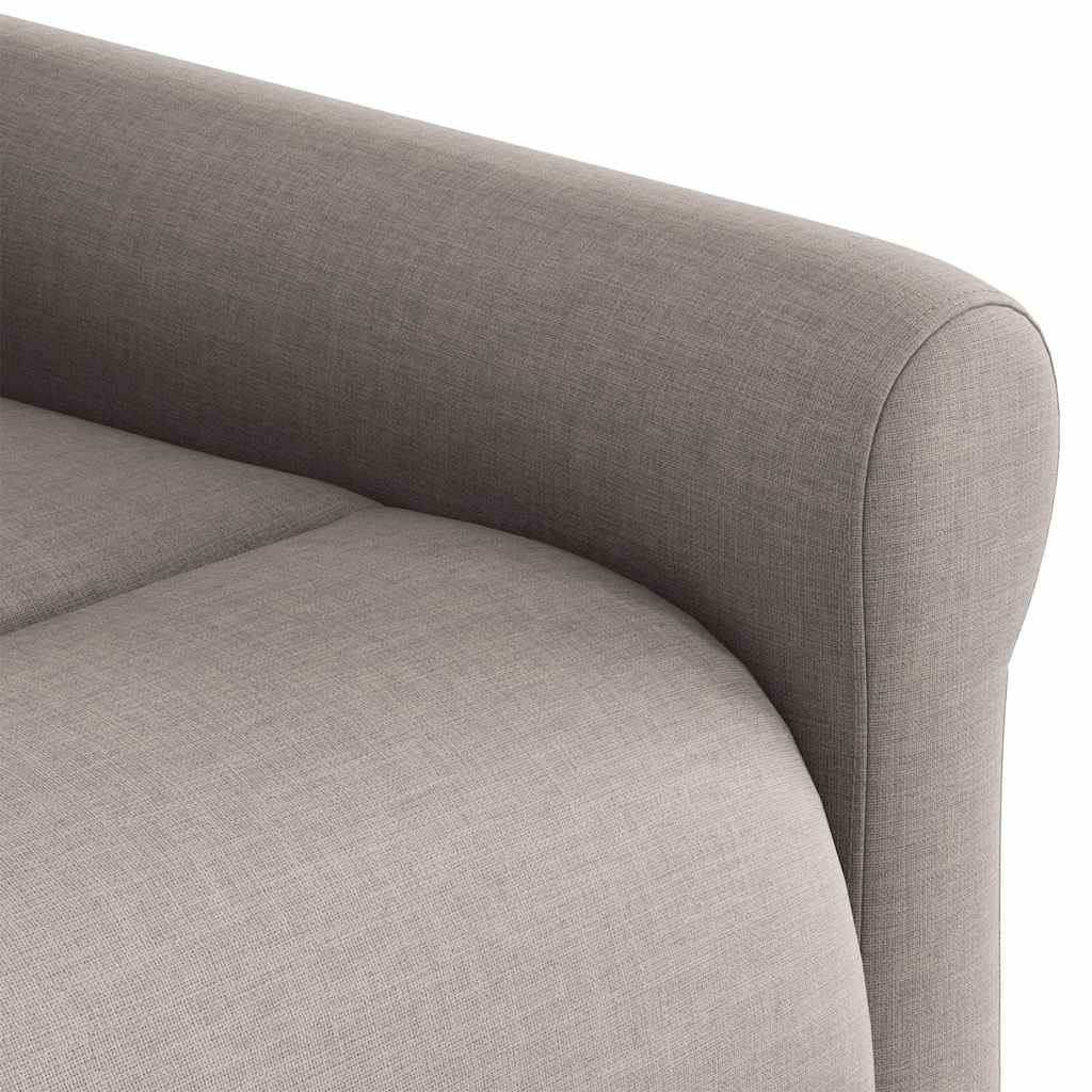 Zvedací Polohovací Křeslo Textil Taupe