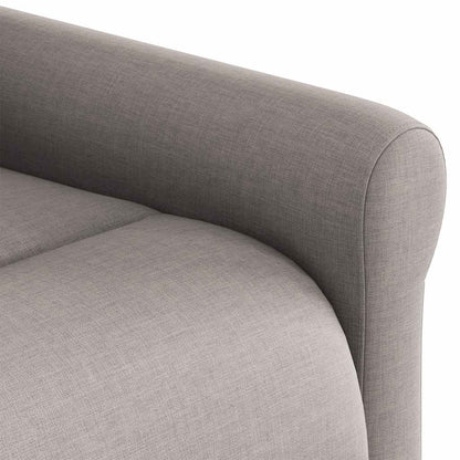 Zvedací Polohovací Křeslo Textil Taupe