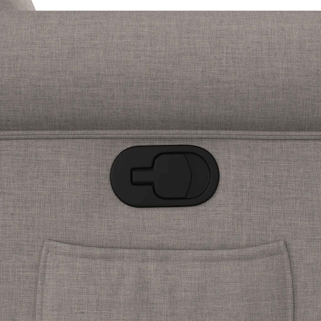 Zvedací Polohovací Křeslo Textil Taupe