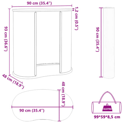 Prezentační Pult Skládací 90 X 48 X 93 Cm Kompozitní Dřevo