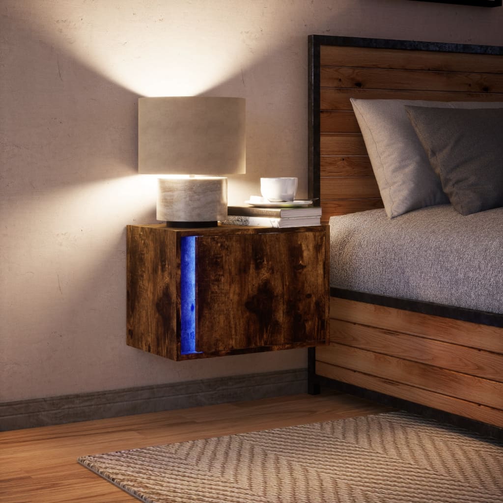 Nástěnný Noční Stolek S Led Osvětlením