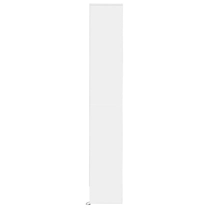 Příborník S Led Bílý 36 X 32,5 X 200 Cm Kompozitní Dřevo