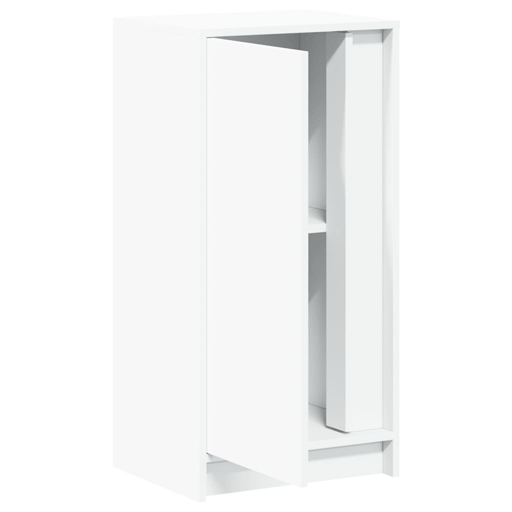 Příborník S Led Bílý 42,5 X 34 X 85 Cm Kompozitní Dřevo