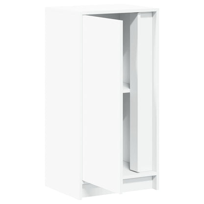 Příborník S Led Bílý 42,5 X 34 X 85 Cm Kompozitní Dřevo