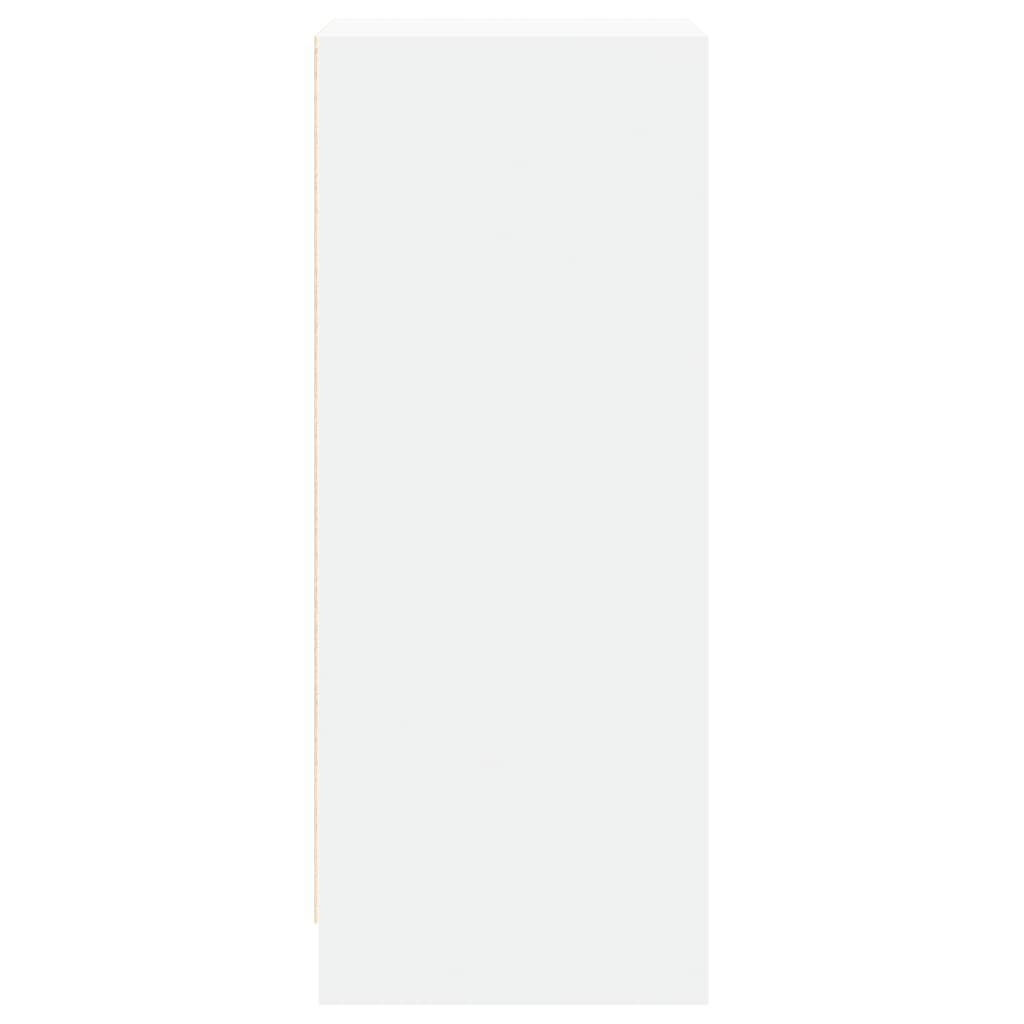 Příborník S Led Bílý 42,5 X 34 X 85 Cm Kompozitní Dřevo