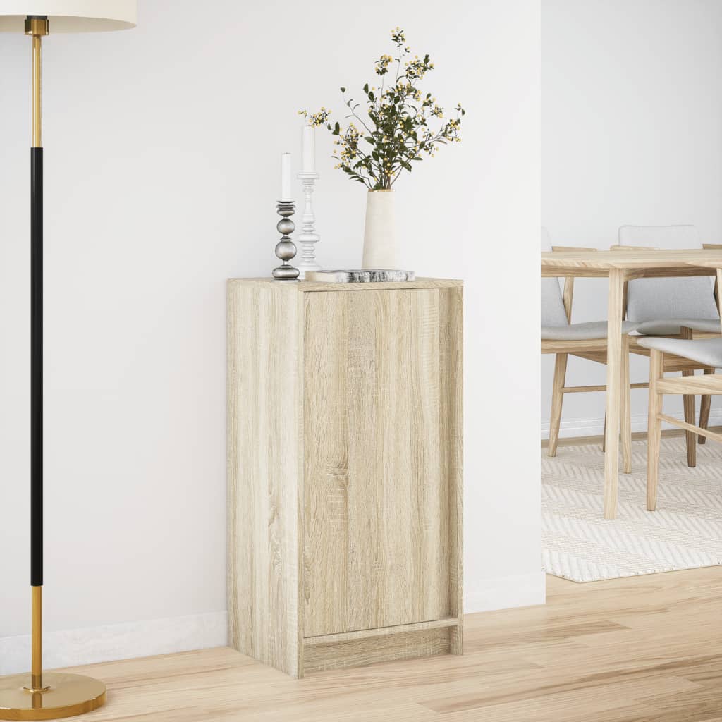 Příborník S Led Dub Sonoma 42,5 X 34 X 85 Cm Kompozitní Dřevo