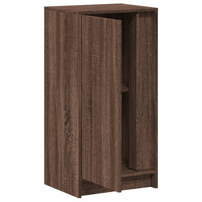 Příborník S Led Hnědý Dub 42,5 X 34 X 85 Cm Kompozitní Dřevo