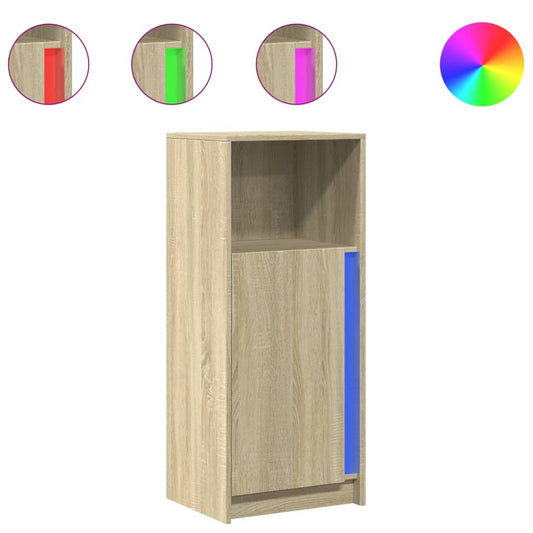 Příborník Led 42,5 X 34 X 100 Cm Kompozitní Dřevo