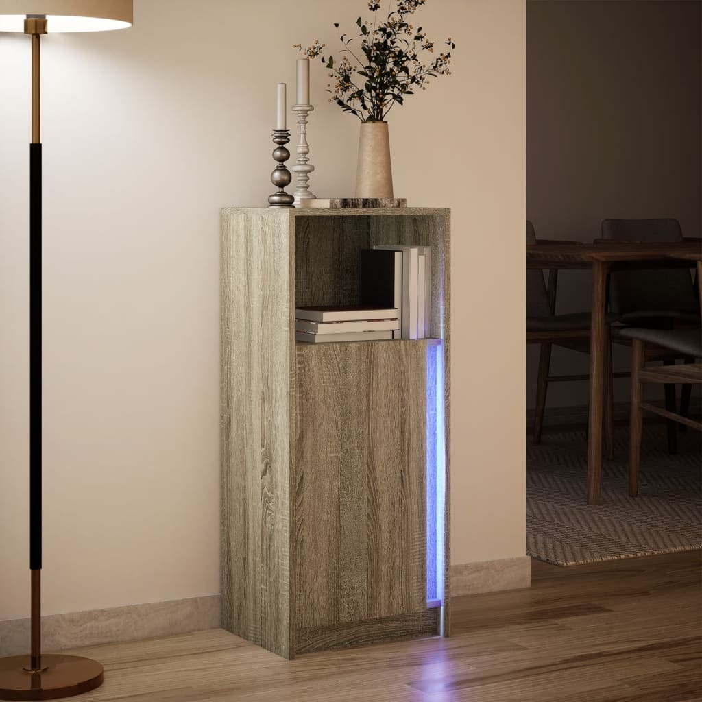 Příborník Led 42,5 X 34 X 100 Cm Kompozitní Dřevo