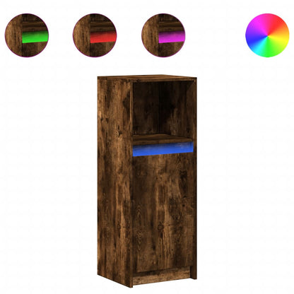 Příborník Led 38 X 34 X 100 Cm Kompozitní Dřevo