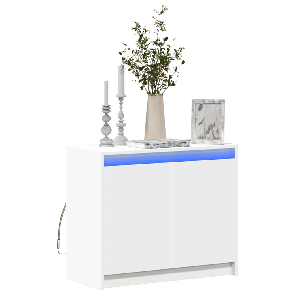 Příborník Led 72 X 34 X 61 Cm Kompozitní Dřevo