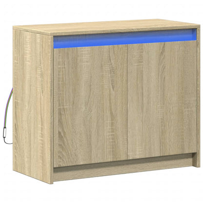 Příborník Led 72 X 34 X 61 Cm Kompozitní Dřevo