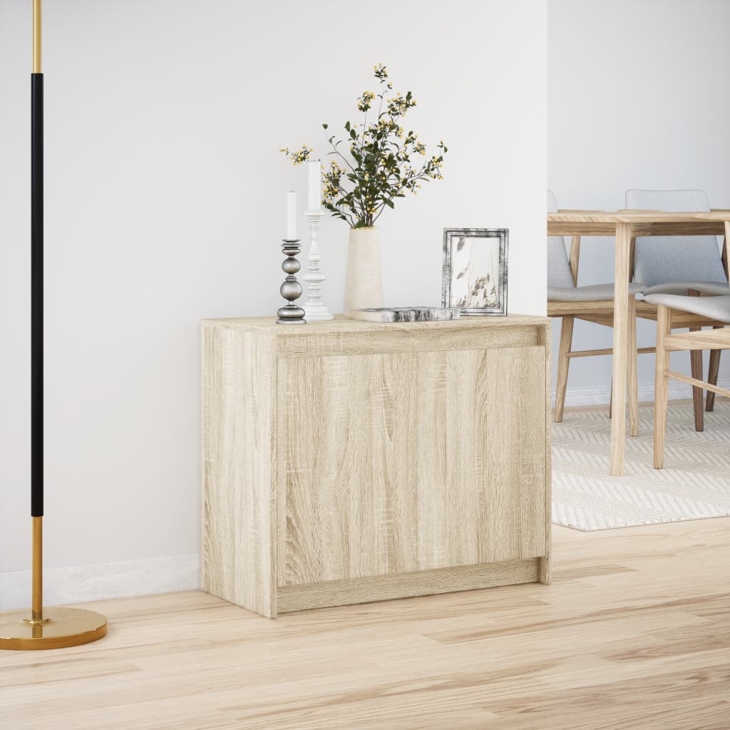 Příborník Led 72 X 34 X 61 Cm Kompozitní Dřevo