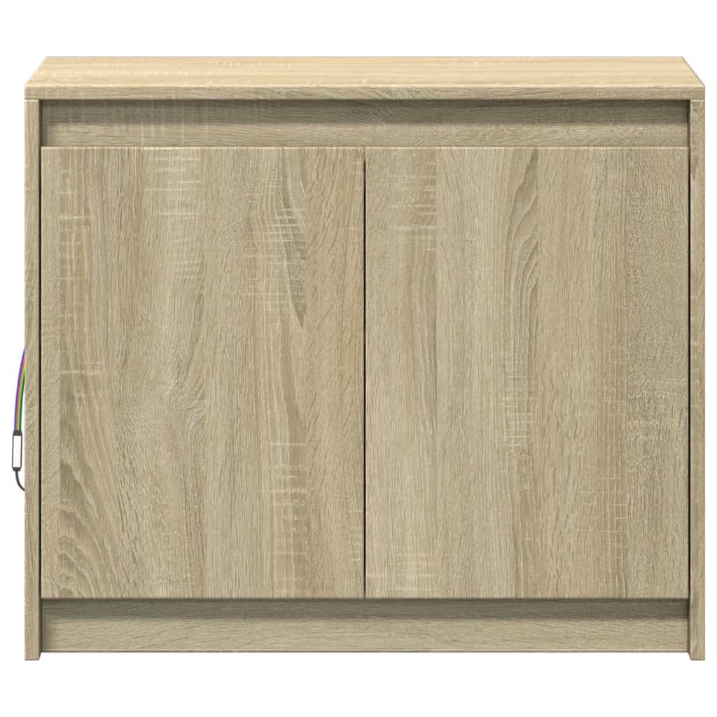 Příborník Led 72 X 34 X 61 Cm Kompozitní Dřevo