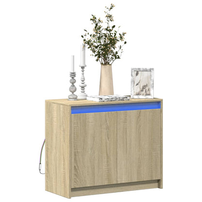 Příborník Led 72 X 34 X 61 Cm Kompozitní Dřevo
