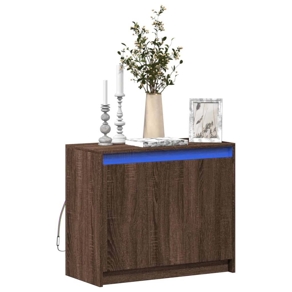 Příborník Led 72 X 34 X 61 Cm Kompozitní Dřevo