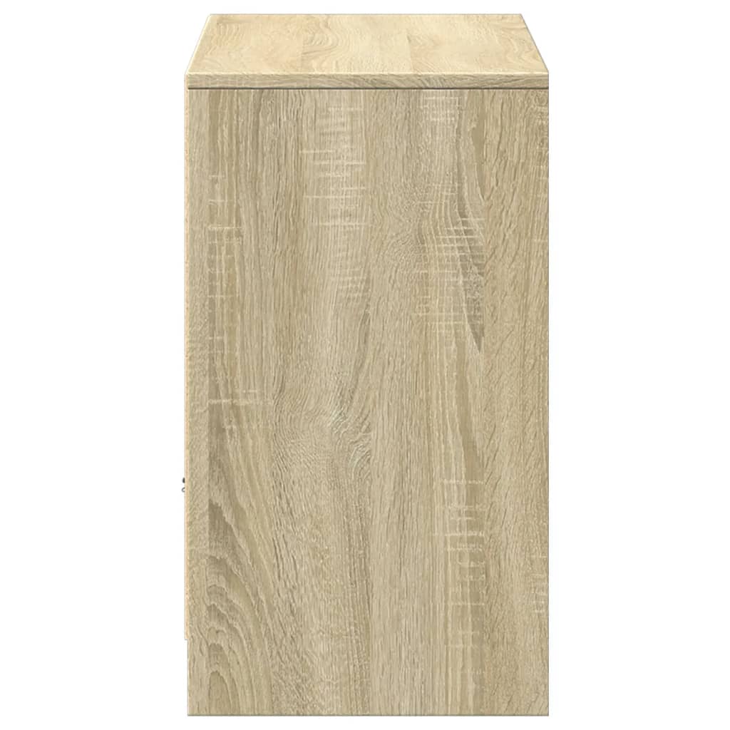 Tv Skříňka S Led 91 X 34 X 61 Cm Kompozitní Dřevo