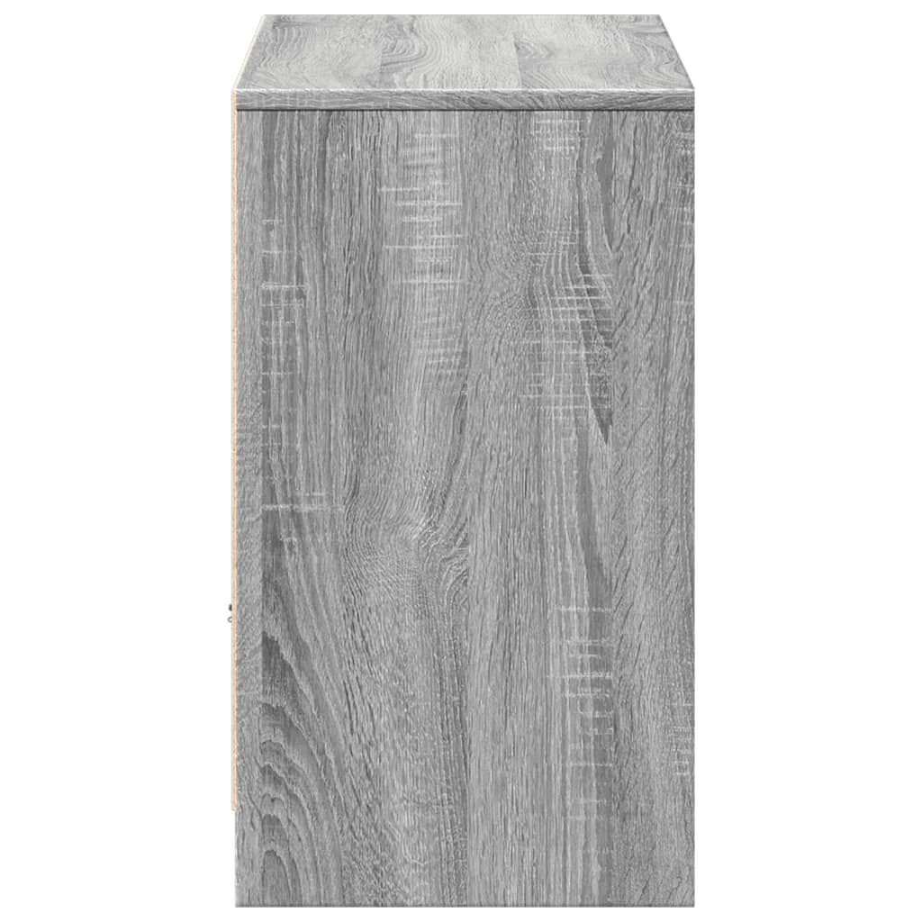 Tv Skříňka S Led Šedá Sonoma 91 X 34 X 61 Cm Kompozitní Dřevo