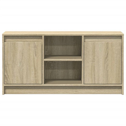 Tv Skříňka S Led Dub Sonoma 100 X 34 X 50 Cm Kompozitní Dřevo