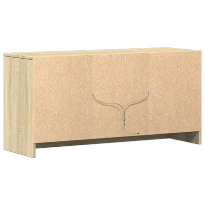 Tv Skříňka S Led Dub Sonoma 100 X 34 X 50 Cm Kompozitní Dřevo