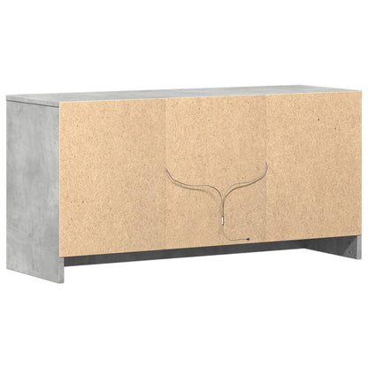 Tv Skříňka S Led Betonově Šedá 100X34X50 Cm Kompozitní Dřevo