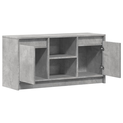 Tv Skříňka S Led Betonově Šedá 100X34X50 Cm Kompozitní Dřevo