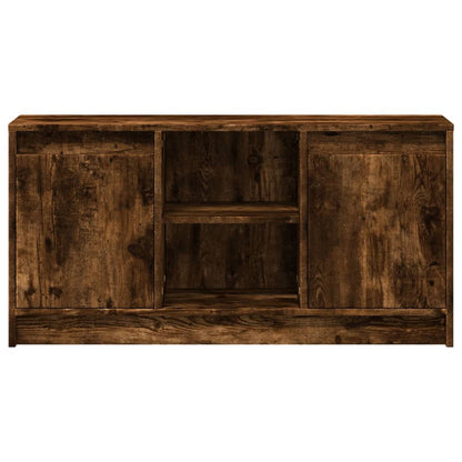 Tv Skříňka S Led Kouřový Dub 100 X 34 X 50 Cm Kompozitní Dřevo