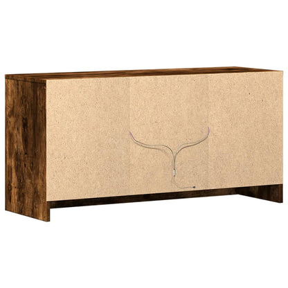Tv Skříňka S Led Kouřový Dub 100 X 34 X 50 Cm Kompozitní Dřevo