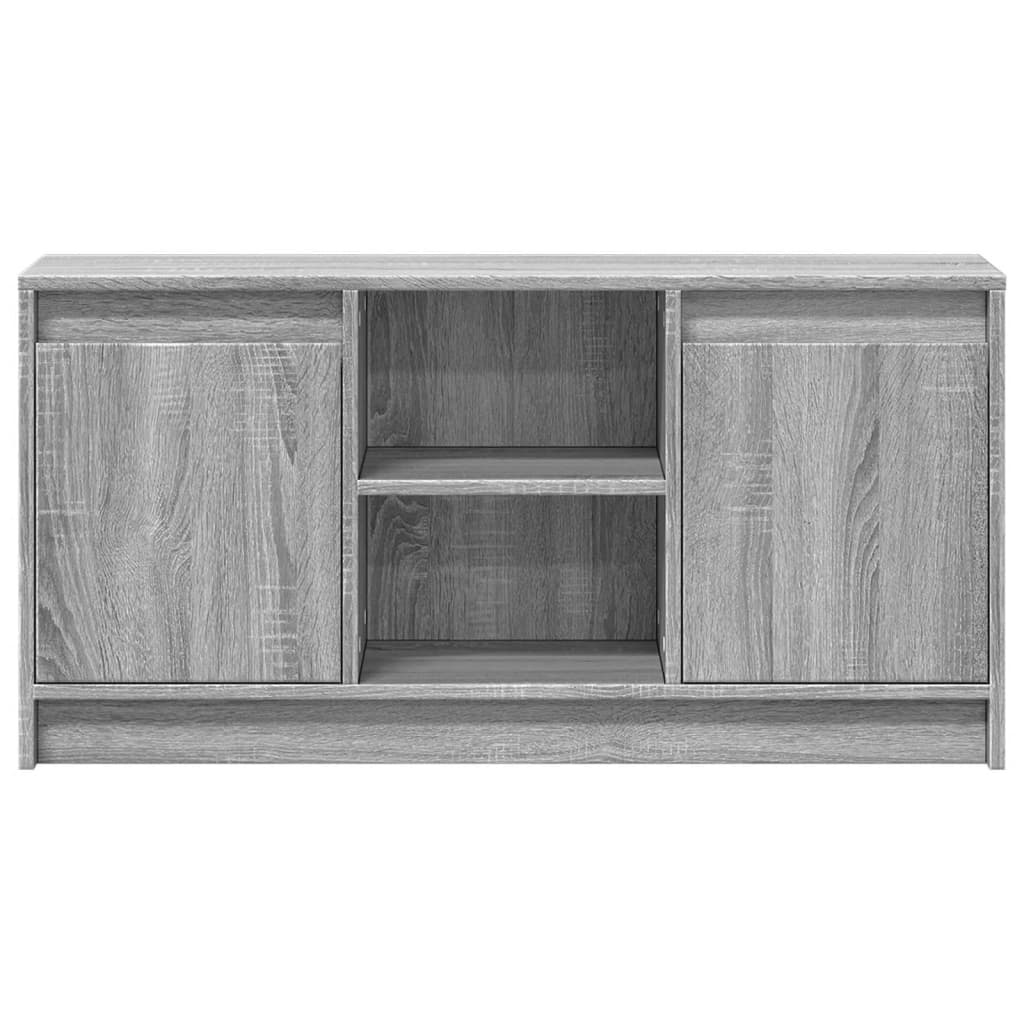 Tv Skříňka S Led Šedá Sonoma 100 X 34 X 50 Cm Kompozitní Dřevo