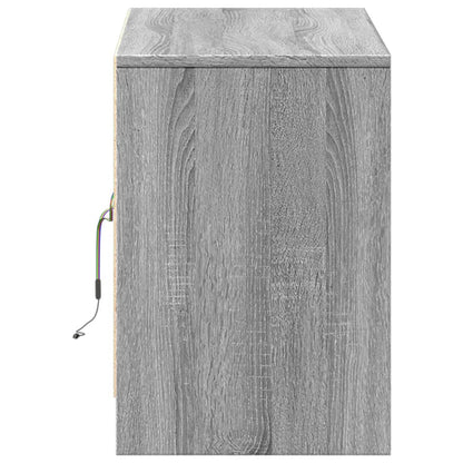 Tv Skříňka S Led Šedá Sonoma 100 X 34 X 50 Cm Kompozitní Dřevo
