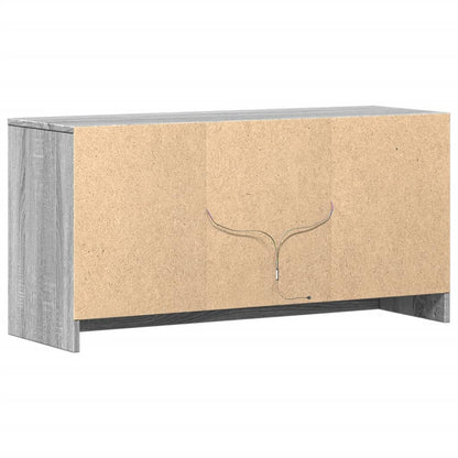 Tv Skříňka S Led Šedá Sonoma 100 X 34 X 50 Cm Kompozitní Dřevo