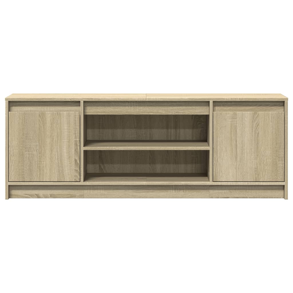 Tv Skříňka S Led Dub Sonoma 139,5 X 34 X 50 Cm Kompozitní Dřevo