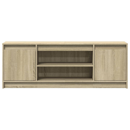 Tv Skříňka S Led Dub Sonoma 139,5 X 34 X 50 Cm Kompozitní Dřevo