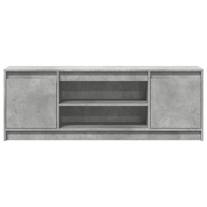Tv Skříňka S Led Betonově Šedá 139,5X34X50 Cm Kompozitní Dřevo