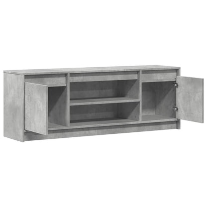 Tv Skříňka S Led Betonově Šedá 139,5X34X50 Cm Kompozitní Dřevo
