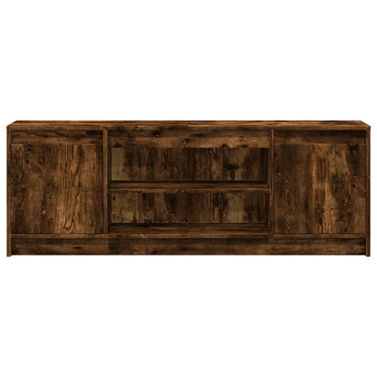 Tv Skříňka S Led Kouřový Dub 139,5X34X50 Cm Kompozitní Dřevo