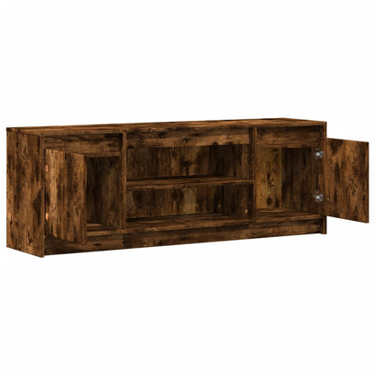 Tv Skříňka S Led Kouřový Dub 139,5X34X50 Cm Kompozitní Dřevo