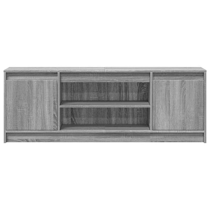 Tv Skříňka S Led Šedá Sonoma 139,5X34X50 Cm Kompozitní Dřevo