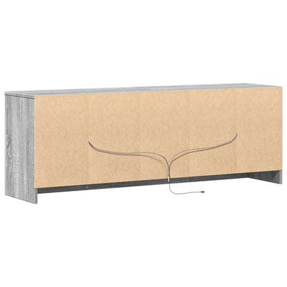 Tv Skříňka S Led Šedá Sonoma 139,5X34X50 Cm Kompozitní Dřevo