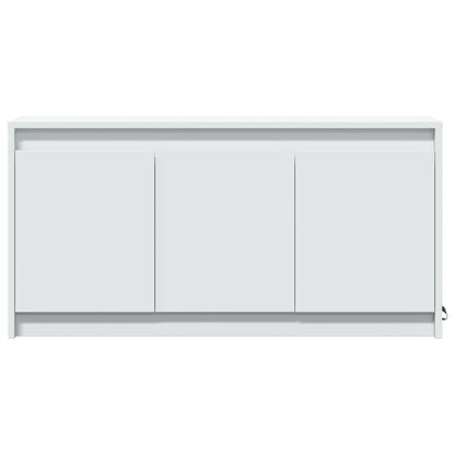 Tv Skříňka S Led Bílá 100 X 34 X 50 Cm Kompozitní Dřevo
