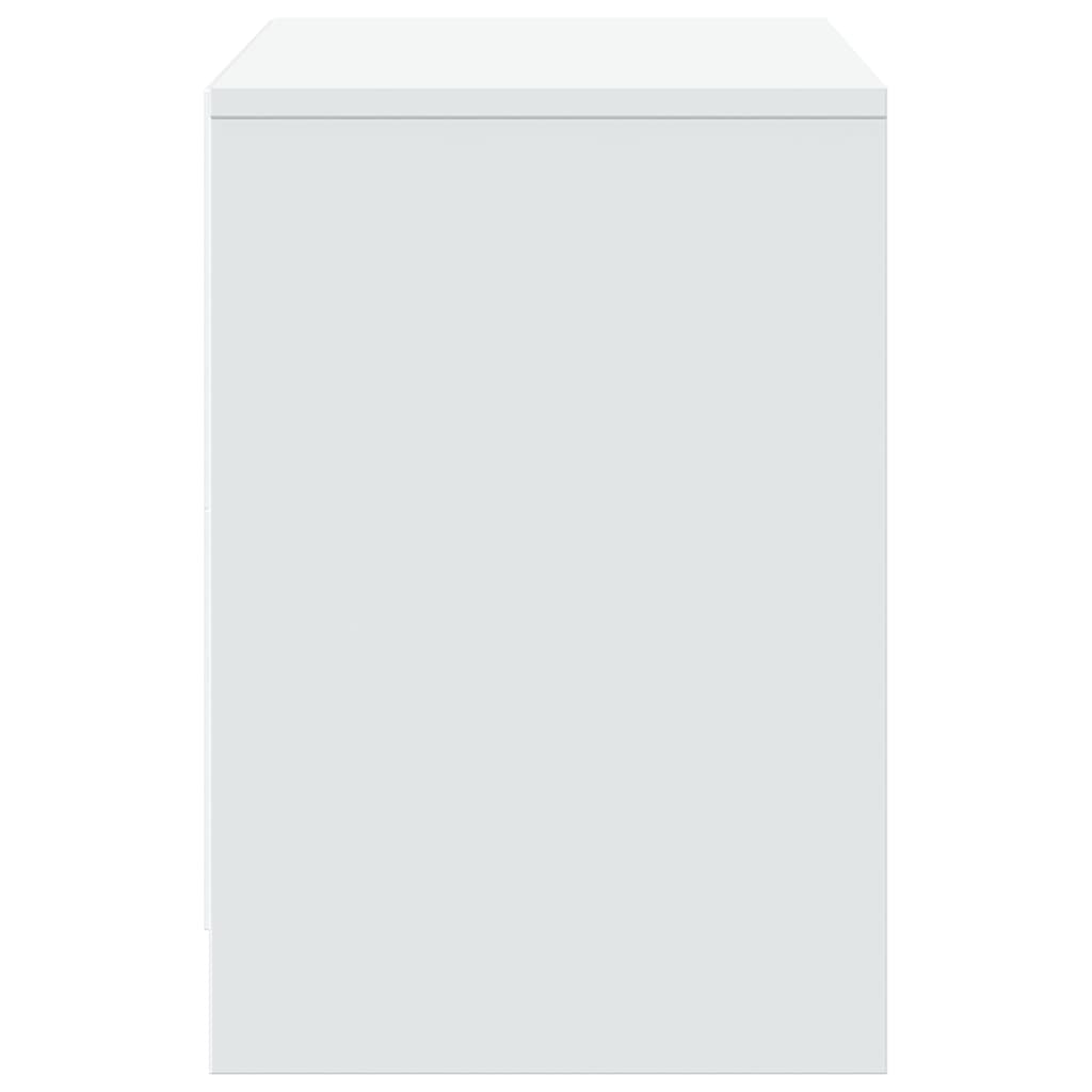 Tv Skříňka S Led Bílá 100 X 34 X 50 Cm Kompozitní Dřevo