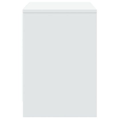 Tv Skříňka S Led Bílá 100 X 34 X 50 Cm Kompozitní Dřevo
