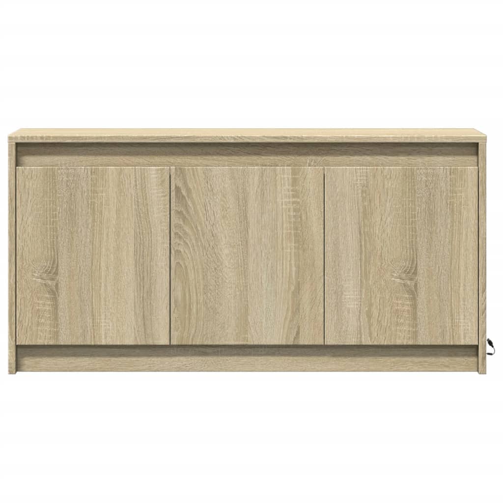 Tv Skříňka S Led Dub Sonoma 100 X 34 X 50 Cm Kompozitní Dřevo